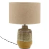 Elmas La lampe de table en céramique et coton