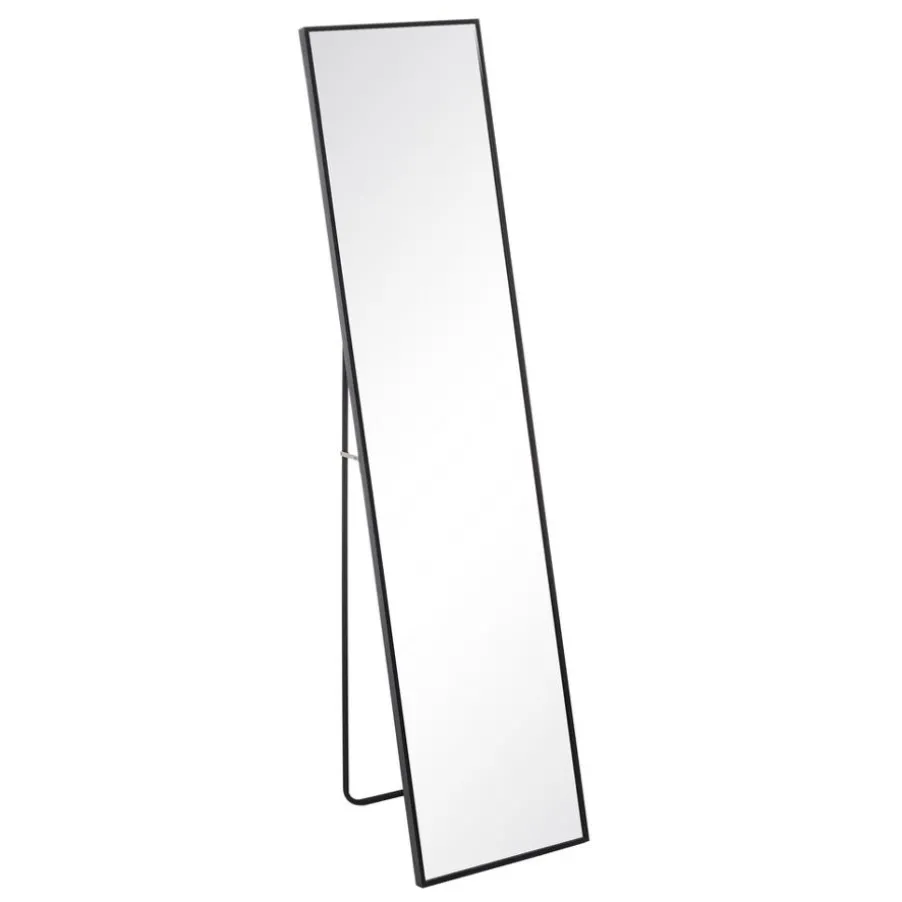 Emer Miroir noir en aluminium décoratif en verre