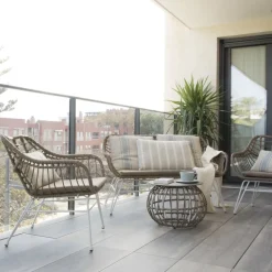 Ensemble Canapé, 2 fauteuils et table basse mattia