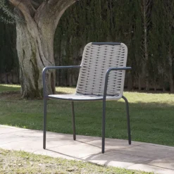 Ensemble Table inset et 4 chaises mink topo/grafito