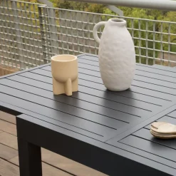 Ensemble Table kunes et 4 chaises mink tourmaline/grafito