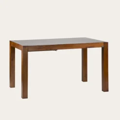 Gael Table &agrave; manger rectangulaire extensible 140/190 en bois massif de couleur teck