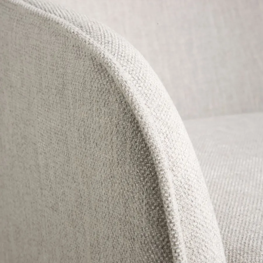 Gali Fauteuil beige avec pieds en métal