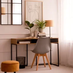 Gauguin Bureau en ch&ecirc;ne wild et métal noir avec tiroir