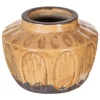 Gete Vase marron decoration en ceramique