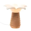 Hagam Lampe de table en porcelaine et bois