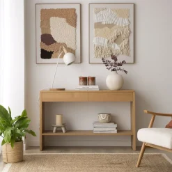 Haiku Meuble d'entrée avec espace de rangement en bois