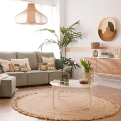 Hans Table basse en bois laqué blanc grand