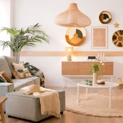 Hans Table basse en bois laqué blanc grand