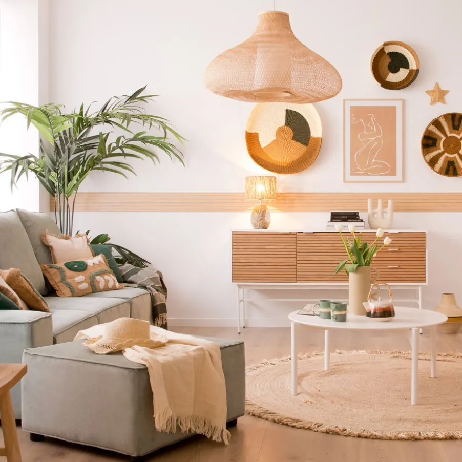 Hans Table basse en bois laqué blanc grand