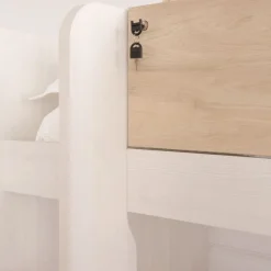 Hansel Lit avec tiroirs pour matelas de 90x190 avec échelle &agrave; gauche