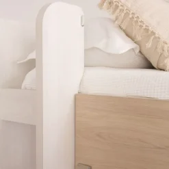 Hansel Lit avec tiroirs pour matelas de 90x190 avec échelle &agrave; gauche