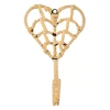 Heart Percha en rotin naturel