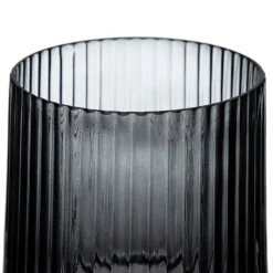 Jata Vase gris en verre décoration
