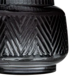 Jata Vase gris en verre décoration