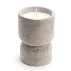 Kamon Bougie en ciment et cire