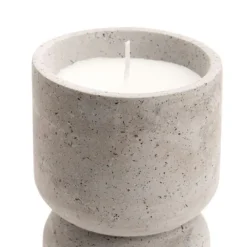 Kamon Bougie en ciment et cire