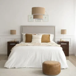 Kenia Table de nuit en bois couleur teck