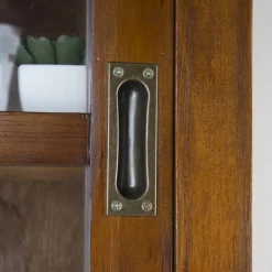 Kenya Vitrine en bois de couleur teck