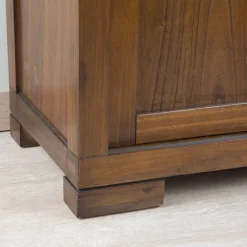 Kenya Vitrine en bois de couleur teck