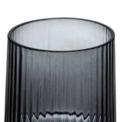 Kole Vase en verre gris décoration