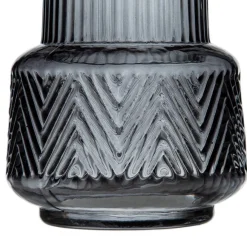 Kole Vase en verre gris décoration