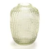 Kuka Vase en verre vert h20