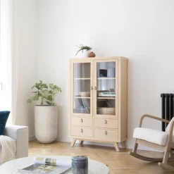 Kumla Vitrine en bois couleur naturelle