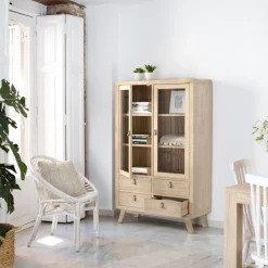 Kumla Vitrine en bois couleur naturelle