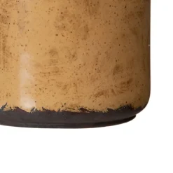 Lara Pot de fleurs en céramique marron