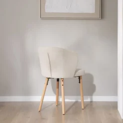 Lauder Chaise tapissee blanche