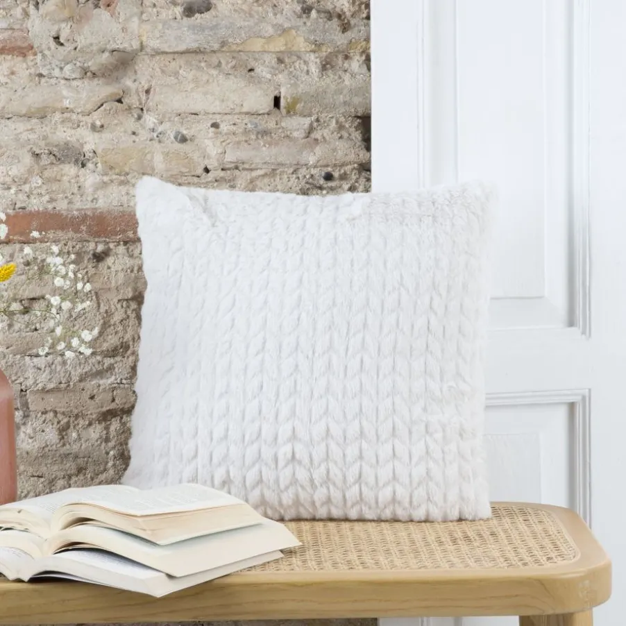 Lest Coussin chevron crème