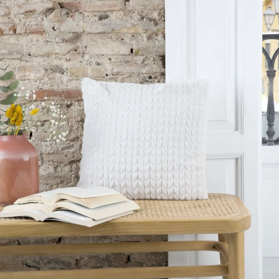 Lest Coussin chevron crème