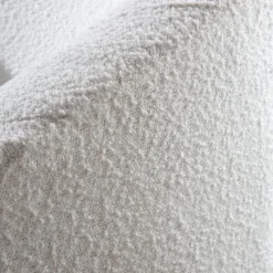 Magna Fauteuil tapissé bouclette blanche