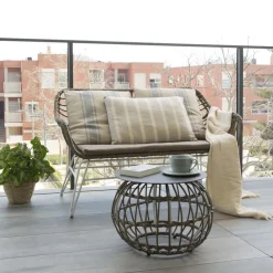 Mattia Table basse de jardin en rotin synthétique