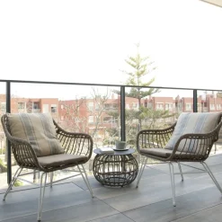 Mattia Table basse de jardin en rotin synthétique