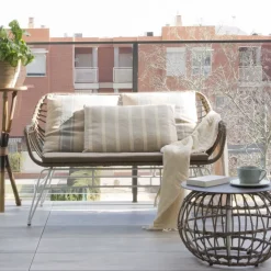 Mattia Table basse de jardin en rotin synthétique