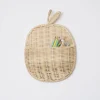 Mela Panier en forme de pomme en rotin