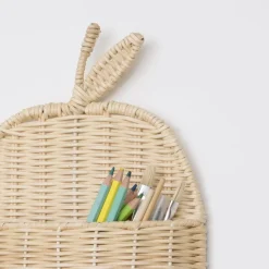 Mela Panier en forme de pomme en rotin