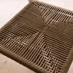 Melbu Chaise de jardin en rotin synthétique et aluminium blanc