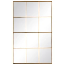 Nanka Miroir mural en métal et verre