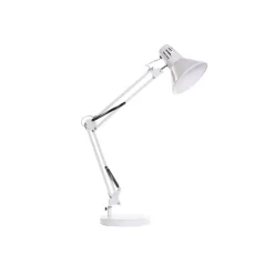 Naya Lampe de table flexo métal blanc