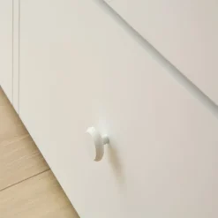 Niza Lit gigogne laqué en blanc pour matelas de 90