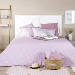 Niza T&ecirc;te de lit en bois pour lit de 150 et 160 laqué en blanc