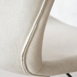 Nori Chaise de bureau beige avec roulettes