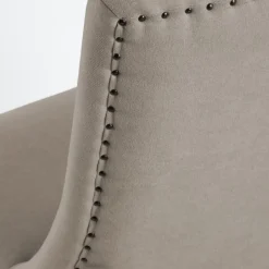 Pack 2 chaises bimba rembourrée gris