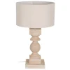 Padas Lampe de table en bois et tissu