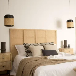 Pandora T&ecirc;te de lit en bois et rotin pour lit de 150 et 160