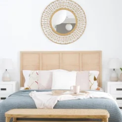 Pandora T&ecirc;te de lit en bois et rotin pour lit de 150 et 160