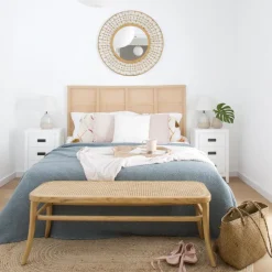 Pandora T&ecirc;te de lit en bois et rotin pour lit de 150 et 160